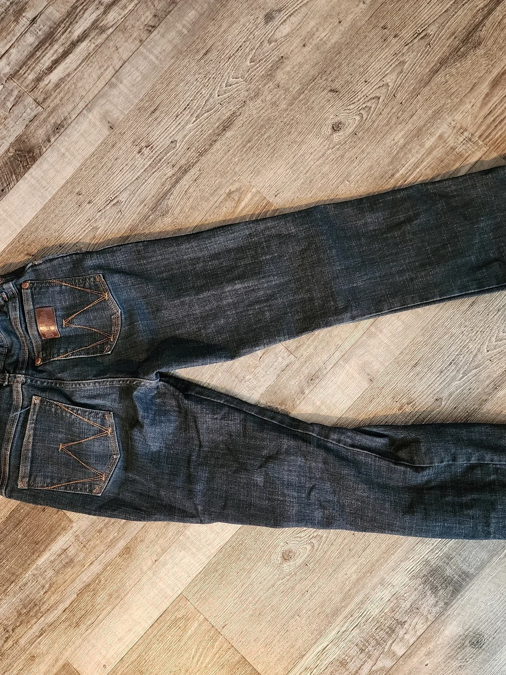 Wrangler Boys Dark Blue Straight-Leg Jeans